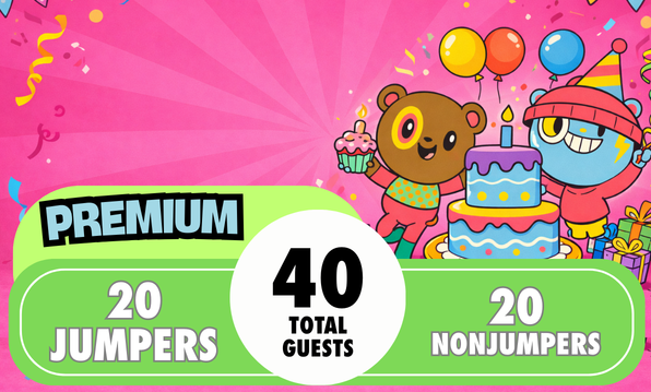 🎊 Premium Birthday Party – $829 (Up to 40 Guests)