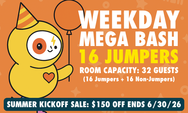 WEEKDAY MEGA BASH – $449 (Save $150)