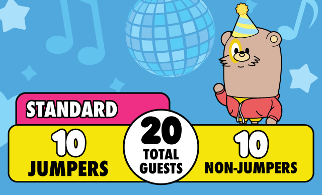 Standard Birthday Party – $485 [Saving $150]