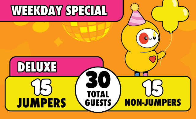 Weekday Deluxe Party – $485 [Saving $150]