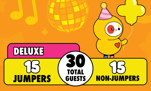 Deluxe Birthday Party – $585 [ Saving $150]
