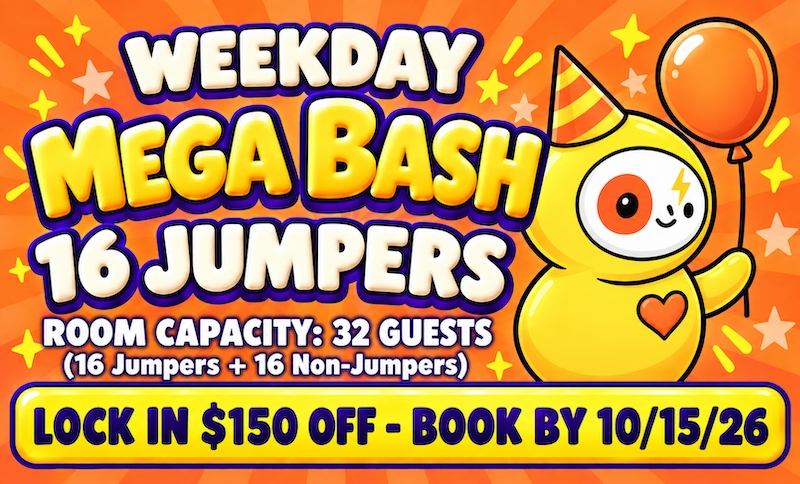 WEEKDAY MEGA BASH – $449 (Save $150)