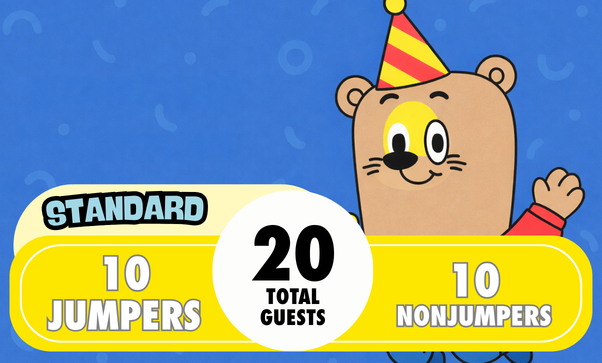 🎉 Standard Birthday Party – $489 (Up to 20 Guests)