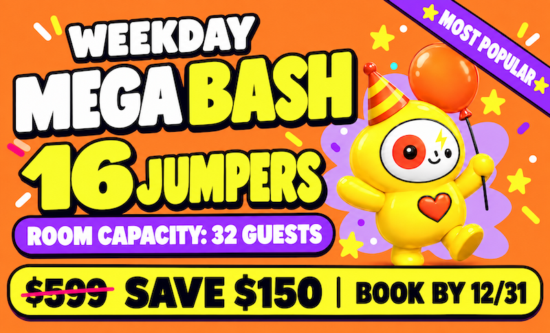 WEEKDAY MEGA BASH – $449 (Save $150)